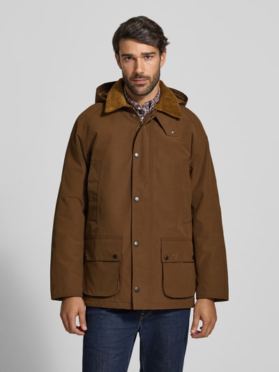 Barbour Regular Fit Funktionsjacke mit Kapuze Camel 4
