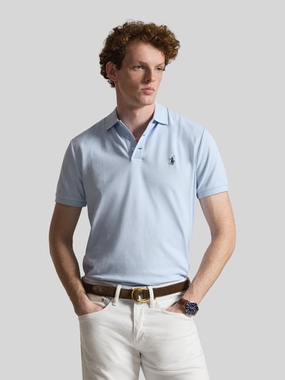 Polo Ralph Lauren Regular Fit Poloshirt aus Baumwoll-Mix Bleu 4