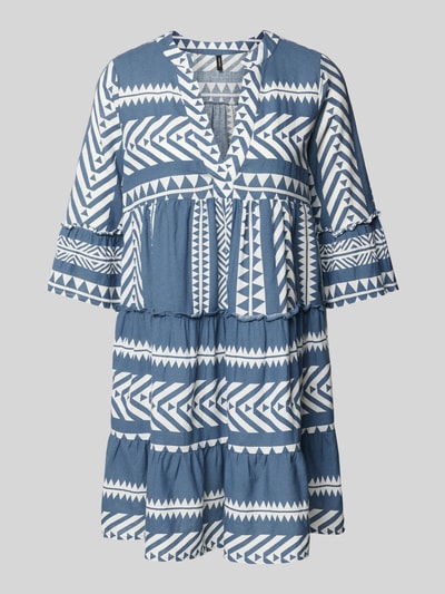 Vero Moda Figurumspielendes Tunikakleid aus reiner Baumwolle Modell 'DICTHE' Blau 2