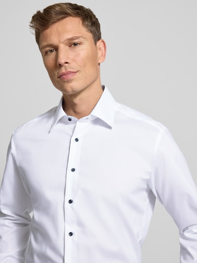 ETERNA Modern Fit Business-Hemd mit Knopfleiste Weiss 3