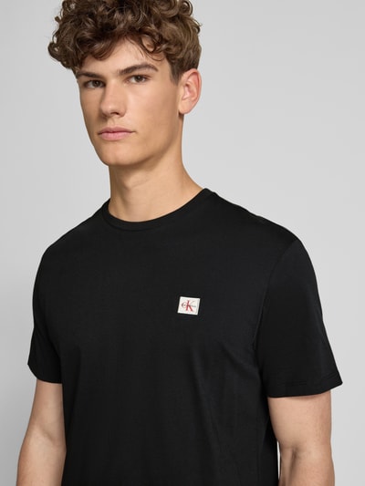 Calvin Klein Jeans T-Shirt mit Label-Patch Black 3
