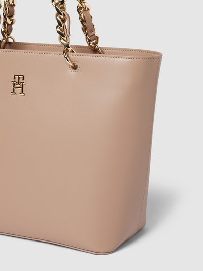 Tommy Hilfiger Tote bag met korte hengsels, model 'CHIC' Taupe - 3