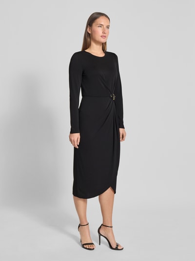 Lauren Ralph Lauren Sukienka midi z okrągłym dekoltem model ‘SABLISE’ Czarny 1