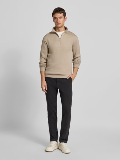 SELECTED HOMME Regular Fit Sweatshirt aus Viskose-Mix Modell 'EMANUEL' Sand 1