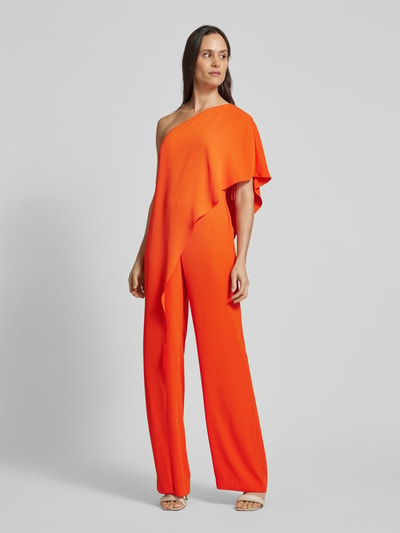 Lauren Ralph Lauren Regular fit jumpsuit met one shoulder-band Oranje - 4