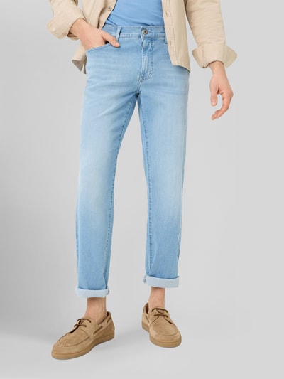 Brax Straight Fit Jeans aus Baumwoll-Mix Modell 'Cadiz' Blau 4