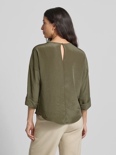 Luisa Cerano Blusenshirt mit 3/4-Ärmel Khaki 5