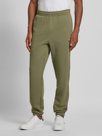 Lacoste Sweatpants met logopatch Olijfgroen - 4