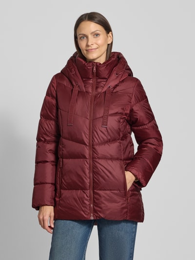 s.Oliver RED LABEL Regular Fit Steppjacke mit Kapuze Bordeaux 4