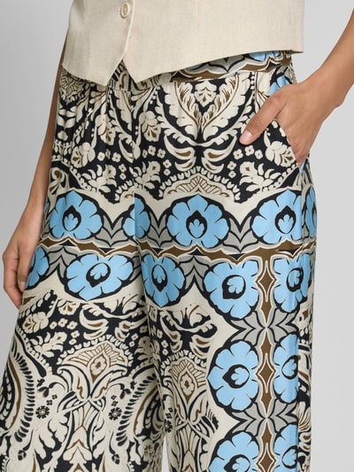 monari Stoffhose mit Tunnelzug Bleu 3