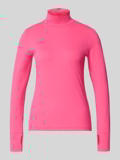 Marc Cain Shirt met lange mouwen en opstaande kraag Felroze - 2