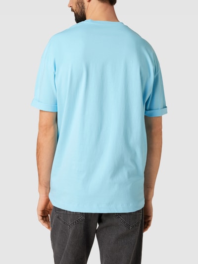 Drykorn T-shirt met vaste mouwomslagen, model 'THILO' Lichtblauw - 5