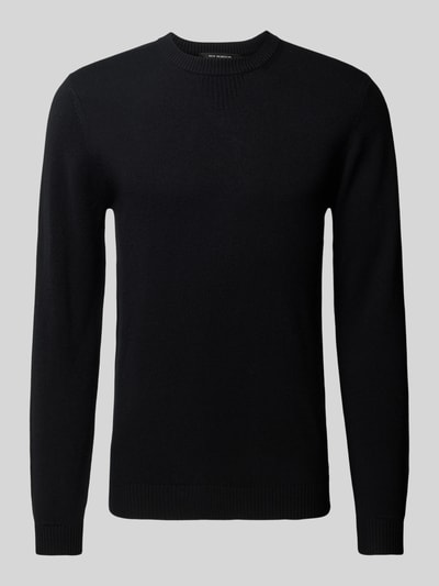 Roy Robson Strickpullover mit Rundhalsausschnitt Black 2