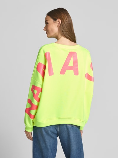 miss goodlife Oversized Sweatshirt mit Statement-Print Neon Gelb 5