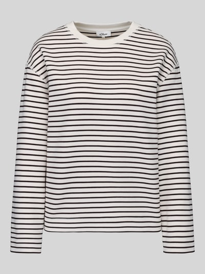 s.Oliver RED LABEL Relaxed Fit Sweatshirt aus Viskose-Mix  Offwhite 2