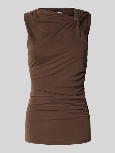 LeGer by Lena Gercke Top mit Raffungen Modell 'Dominique' Dunkelbraun 2