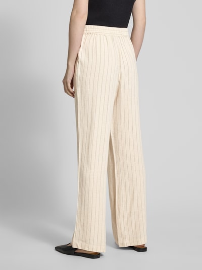 Soyaconcept Straight Leg Hose aus Viskose-Leinen-Mix Modell 'POULA' Sand 5