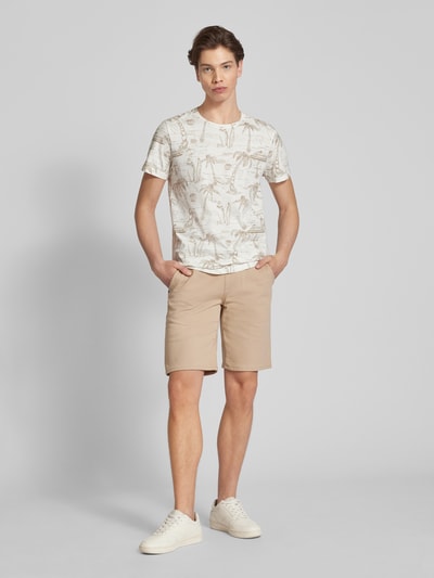 Blend Regular Fit Shorts mit Tunnelzug Sand 1