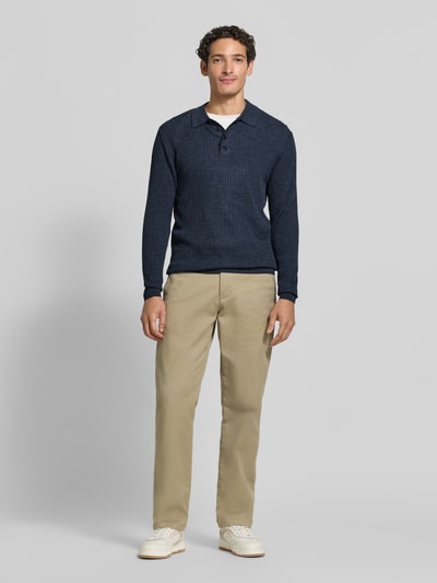 Matinique Slim Fit Polo-Shirt aus reiner Wolle Modell 'Kerone' Ocean 1
