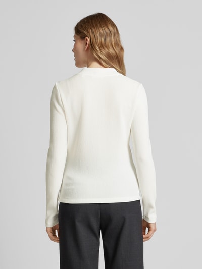 OPUS Longsleeve mit V-Ausschnitt Modell 'Sujessi' Offwhite 5