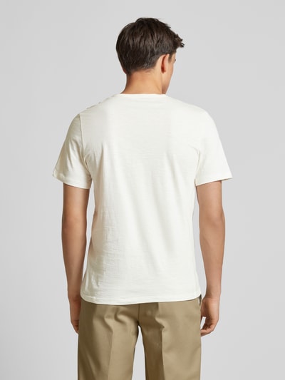 Jack & Jones T-shirt z dekoltem w serek model ‘SPLIT’ Biały 5