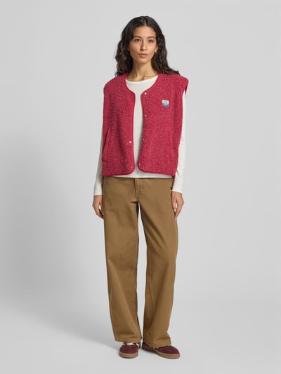 American Vintage Gilet van teddybont, model 'HOKTOWN' Felroze - 1