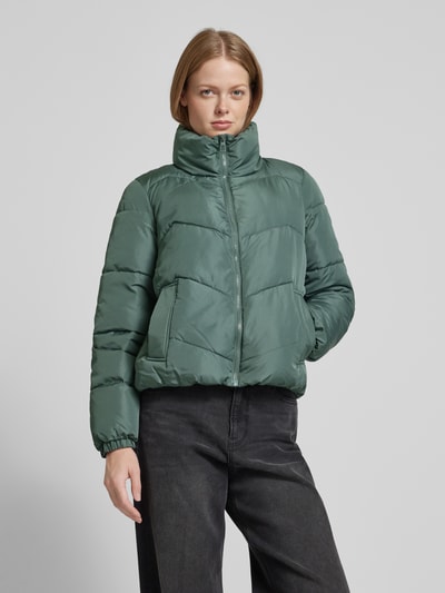 Vero Moda Boxy Fit Steppjacke mit Stehkragen Modell 'LIGARIO' Schilf 4