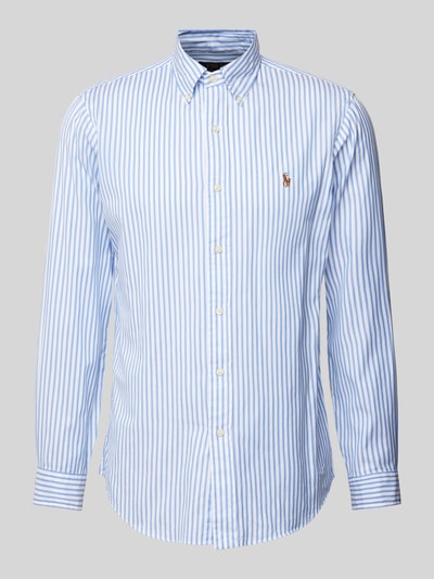 Polo Ralph Lauren Regular fit vrijetijdsoverhemd met labelstitching Bleu - 2