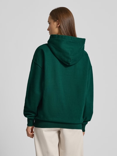 Pegador Oversized hoodie met logostitching, model 'Frieda' Donkergroen - 5