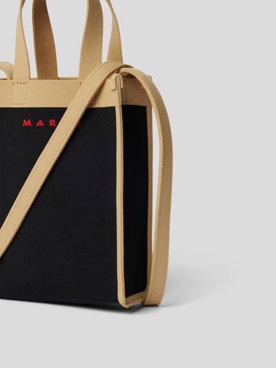 Marni Umhängetasche in Two-Tone-Machart Schwarz 3