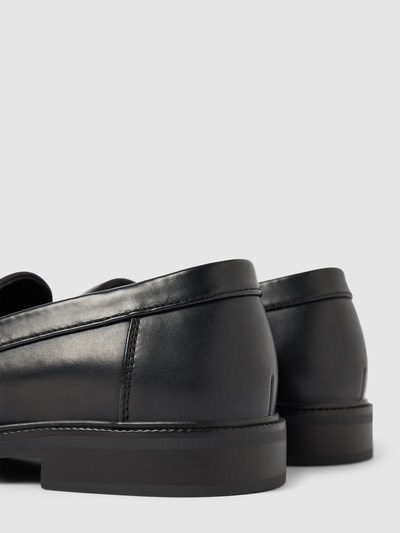 Only Loafers in effen design, model 'LUX' Zwart - 2