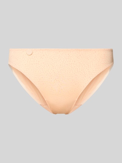 Produktfoto, Slip im Allover-Look Modell 'Tom' von Marie Jo, beigefarbener Material-Mix mit Baumwoll-Anteil, körpernahe Passform, dezentes Stitching, elastischer Bund, strukturierte Oberfläche.