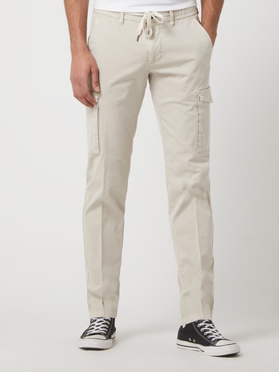 Marc O'Polo Shaped Fit Cargohose mit Stretch-Anteil Modell 'Stig' Beige 4