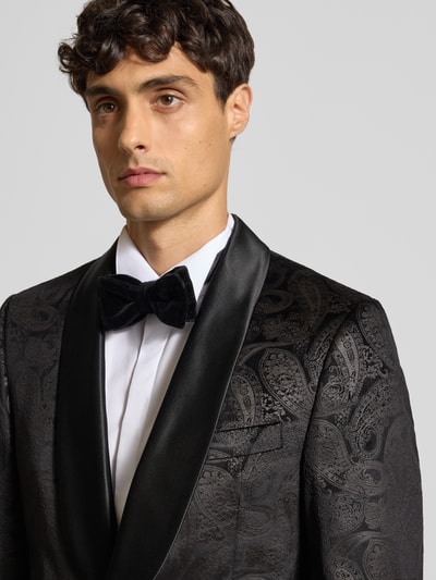 MCNEAL Paisley Sakko aus Samt Black 3