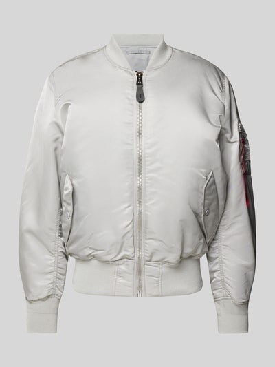 Alpha Industries Bomberjack met opstaande kraag Lichtgrijs - 2