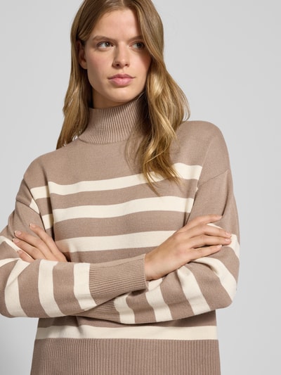 Only Regular Fit Strickpullover aus Viskose-Mix Modell 'BARI' Sand 3