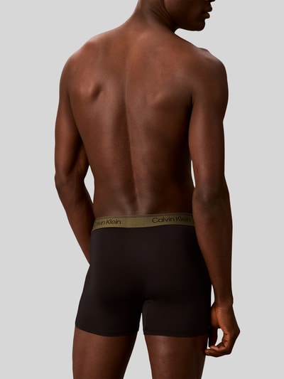 Calvin Klein Underwear Majtki & obcisłe bokserki z elastycznym pasem z logo w zestaw 3 szt. model 'BOXER BRIEF' Czarny 4