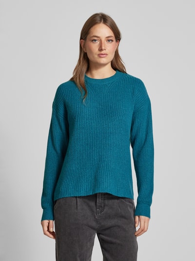 B.Young Gebreide pullover met ribboorden, model 'Onema' Oceaanblauw - 4