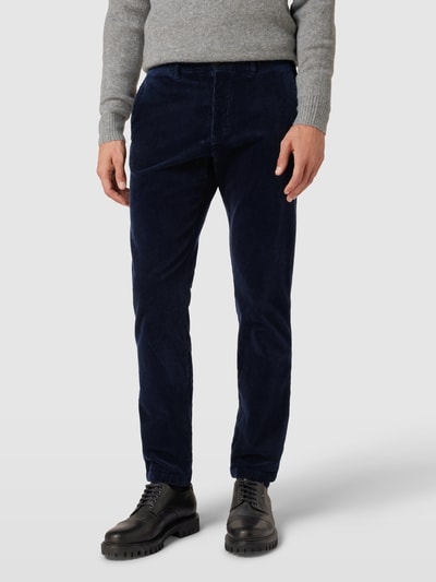 Tommy Hilfiger Pants Corduroy broek met Franse steekzakken, model 'DENTON' Marineblauw - 4