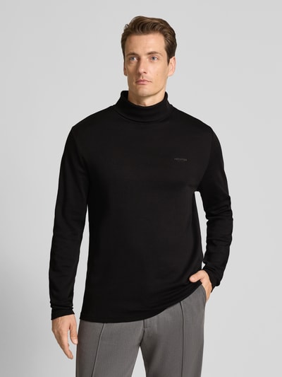 HECHTER PARIS Sweatshirt met col en logoprint Zwart - 4