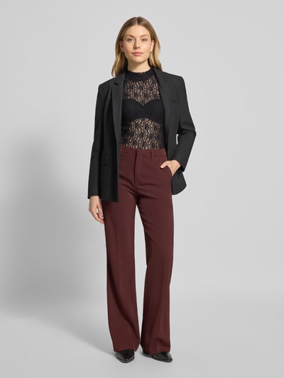 Christian Berg Woman Bluzka z długim rękawem z półprzezroczystego materiału Czarny 1