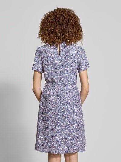 Marc O'Polo Denim Knielange jurk in laagjeslook Rookblauw - 5