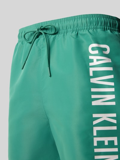 Calvin Klein Underwear Spodenki kąpielowe z elastycznym pasem Ciemnozielony 2
