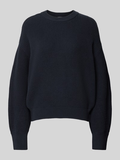 Jake*s Casual Sweter z dzianiny z raglanowymi rękawami Ciemnoniebieski 2