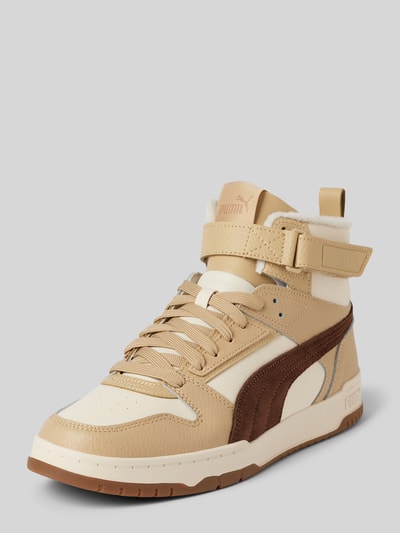 Puma High Top Sneaker mit Label-Detail Modell 'Game' Beige 1