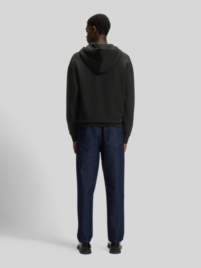 HUGO Relaxed fit sweatjack van puur katoen model 'DAPOZIP' Zwart - 5