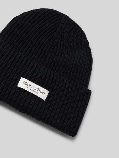 Marc O'Polo Czapka beanie z czystej bawełny Czarny 2