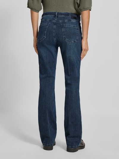 Brax Flared fit jeans met tailleband, model 'Mary' Donkerblauw - 5