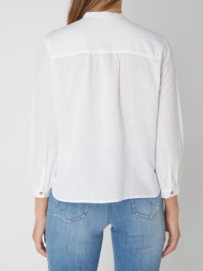 Jake*s Casual Blouse van mix van katoen en linnen Wit - 5