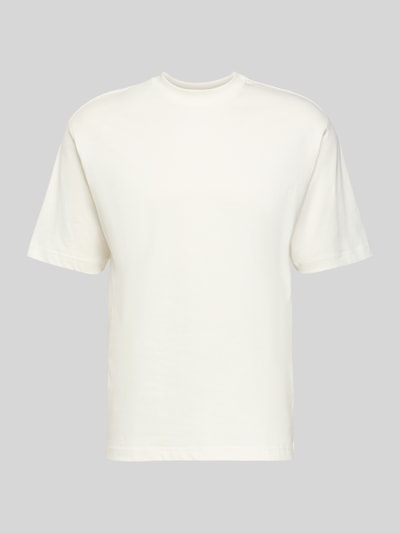 Produktfoto, Regular Fit T-Shirt aus reiner Baumwolle von MCNEAL in Weiß, kurzärmelig, Rundhalsausschnitt, glatte Textur, Herrenmode